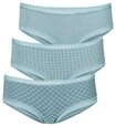 LASCANA Panty (3er-Pack) aus elastischer Baumwolle mit weicher Spitze