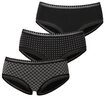LASCANA Panty (3er-Pack) aus elastischer Baumwolle mit weicher Spitze