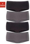 LASCANA Panty (4er-Pack) aus elastischer Baumwoll-Qualit&auml;t