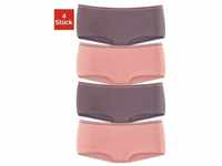 LASCANA Panty (Packung, 4-St) aus elastischer Baumwoll-Qualität, rosa