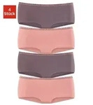 LASCANA Panty (4er-Pack) aus elastischer Baumwoll-Qualit&auml;t rosa 36/38