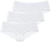 LASCANA Panty (3er-Pack) aus elastischer Baumwolle mit zarter Spitze