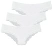 LASCANA Slip (3er-Pack) aus elastischer Baumwolle mit zarter Spitze