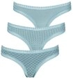 LASCANA String (3er-Pack) aus elastischer Baumwolle mit weicher Spitze