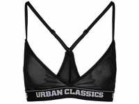 URBAN CLASSICS Sport-BH Urban Classics Damen Ladies Triangle Tech Mesh Logo Bra