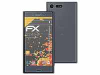 atFoliX Schutzfolie für Sony Xperia X Compact, (3er Set), Entspiegelnd und