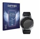 Savvies Displayschutzglas Schutzglas f&uuml;r Samsung Galaxy Watch (46 mm), 3 St&uuml;ck,