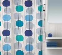 spirella Duschvorhang MOBILE Breite 180 cm, Premium Textil-Duschvorhang, 100%