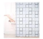 relaxdays Duschrollo SQUARE Breite 100 cm, 100x240cm grau|wei&szlig; 100 cm x 240 cm