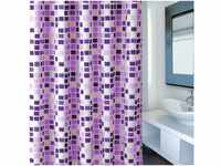 MSV France Duschvorhang Premium Mosaico violet