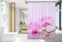 Sanilo Duschvorhang Blooming 180 x 200 cm, 100% wasserdicht, Anti-Schimmel-Effekt,