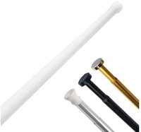Sanilo Duschvorhangstange 90 - 160 cm oder 120 - 220 cm in schwarz, gold, wei&szlig;,