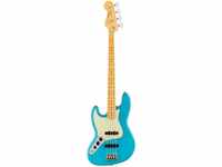 Fender E-Bass, American Professional II Jazz Bass Lefthand MN Miami Blue -...