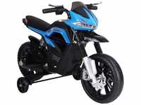 HomCom Kids Electric Ride-On Motorcycle (370-068BU) Blue