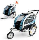 SAMAX Fahrradkinderanh&auml;nger 360&deg; drehbarer Fahrradanh&auml;nger 2in1 Jogger - in...