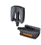XLC Warnweste XLC Kinder-/Jugendpedal schwarz grau 9/16 Reflektor