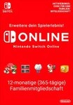 Nintendo Switch Online Mitgliedschaft - 365 Tage Family (Download-Code),...