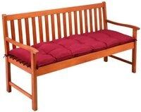 Detex Bankauflage, Sitzkissen Dunkelrot Polyester Visko-Effekt 145x45cm...