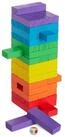relaxdays Stapelspielzeug Holz Wackelturm bunt