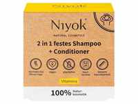 Niyok Festes Haarshampoo 2in1 festes Shampoo+Conditioner - Vitamina 80g