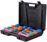 GORILLA SPORTS Gymnastikhantel Gymnastikhanteln Set 10 kg mit Koffer bunt