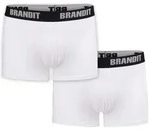 Brandit Boxershorts Brandit Herren Boxershorts Logo 2er Pack (1-St) wei&szlig; 3XL