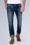 CAMP DAVID Regular-fit-Jeans mit Kontrast-Riegel