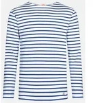Armor Lux Langarmshirt Armor Lux Herren Streifenshirt Houat blau Gr&ouml;&szlig;e 2 (S)