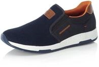 Slip-On Sneaker RIEKER, Herren, Gr. 44, blau, Lederimitat, Textil, Schuhe Slip-On