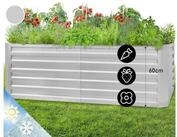 blumfeldt Hochbeet High Grow Straight, Hochbeet Metall Balkon Pflanzkasten
