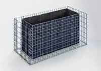 Gabiona Hochbeet Hochbeet eckig 130 cm x 60 cm x 60 cm (L x H x T), Maschenweite 5 x
