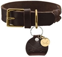Hunter Tierbedarf Hunde-Halsband Halsband Sansibar Solid dunkelbraun