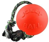 Jolly Pets Tierquietschie Jolly Ball Romp-n-Roll 15cm Orange (Vanilleduft)