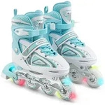 Apollo Inlineskates Gr&ouml;&szlig;enverstellbare Inliner f&uuml;r Kinder Super Blades LED,