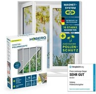 Hoberg Insektenschutz-Fensterrahmen Fliegengitter Moskitonetz inkl. Pollenschutz