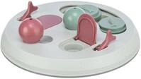 TRIXIE Tier-Intelligenzspielzeug Flip Board Katzenspiel - hellgrau/salbei/altrosa -