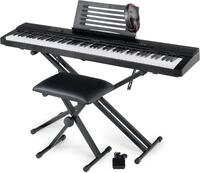McGrey Home-Keyboard SK-88 - 88 Tasten Einsteiger-Keyboard in Stagepiano-Optik (Super