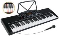 McGrey Home-Keyboard LK-6120-MIC - Einsteiger-Keyboard mit 61 Leuchttasten (2-St.,