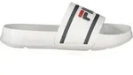 Fila Badeschuh Wei&szlig;e Unisex-Kinderschuhe mit blauem Kontrastdruck