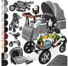 KESSER Kombi-Kinderwagen, 4in1 Loops Kinderwagen Komplettset auch als Buggy, Kinder