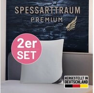 SPESSARTTRAUM G&auml;nsefederkopfkissen Premium, Kopfkissen 1-tlg. oder 2-tlg. 40x80 oder