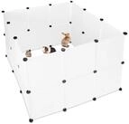 relaxdays Freigehege DIY Freilaufgehege Kunststoff, 24er Pack