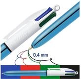 BIC Kugelschreiber 4 Colours Shine, 4 Farben in einem Stift