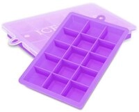 Intirilife Eisw&uuml;rfelform, (2-tlg), Eisw&uuml;rfelform Silikonform mit Deckel Ice Cube