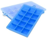 Intirilife Eisw&uuml;rfelform, (2-tlg), Eisw&uuml;rfelform Silikonform mit Deckel Ice Cube