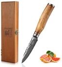 ZAYIKO Obstmesser Minami Damast Officemesser K&uuml;chenmesser 9 cm Klinge