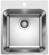Blanco Edelstahlsp&uuml;le SUPRA 400-IF/A R12 Edelstahl geb&uuml;rstet, 44/50 cm