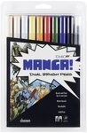TOMBOW Filzstift Dual-Fasermaler ABT mit Rundspitze/Pinselspitze 10 Stifte...