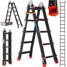MASKO Vielzweckleiter Aluminium 6in1 Mehrzweckleiter &ndash; 20 Sprossen - 520 cm 150 Kg,
