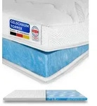 AM Qualit&auml;tsmatratzen, Topper Premium Gelschaum-Topper, Memory Foam, 6 cm hoch,